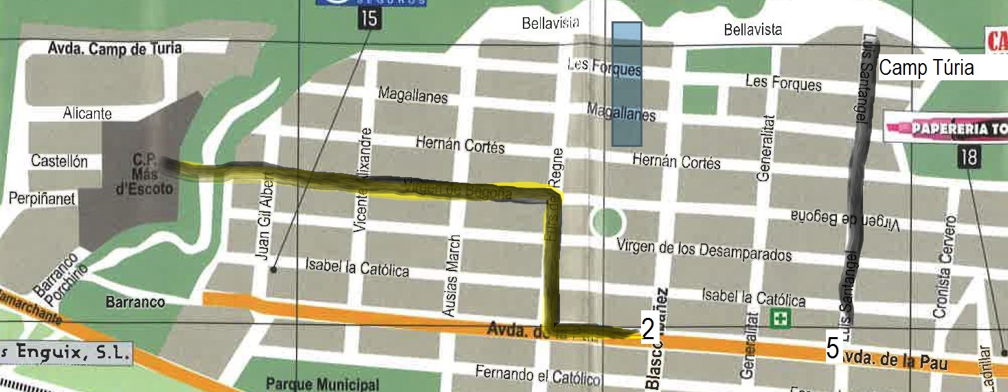 Riba-roja proyecta siete itinerarios urbanos se�alizados para ir de forma segura al colegio