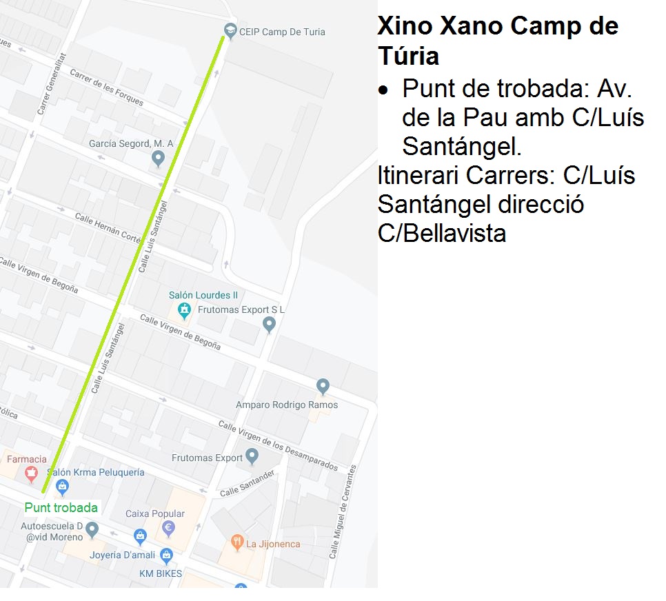 Riba-roja projecta set itineraris urbans senyalitzats per a anar de forma segura al collegi