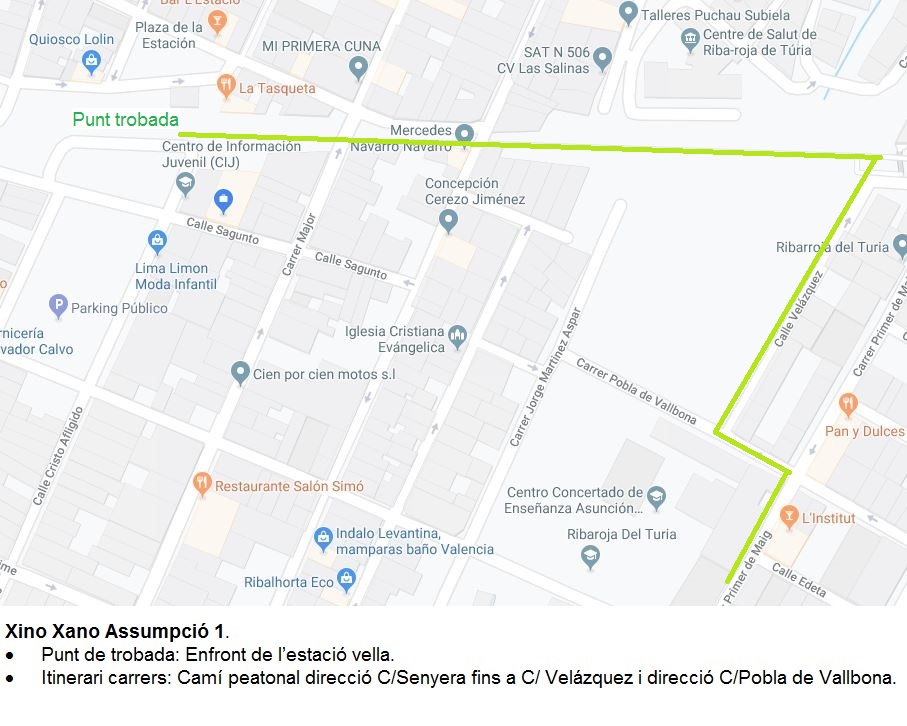 Riba-roja proyecta siete itinerarios urbanos se�alizados para ir de forma segura al colegio
