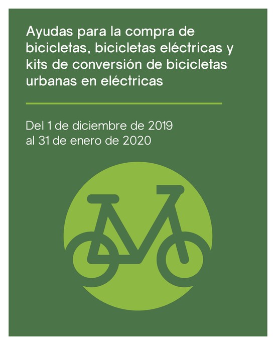 Bases ajudes per a compra de bicicletes, bicicletes elctriques i kits de conversi de bicicletes urbanes en elctriques 2019
