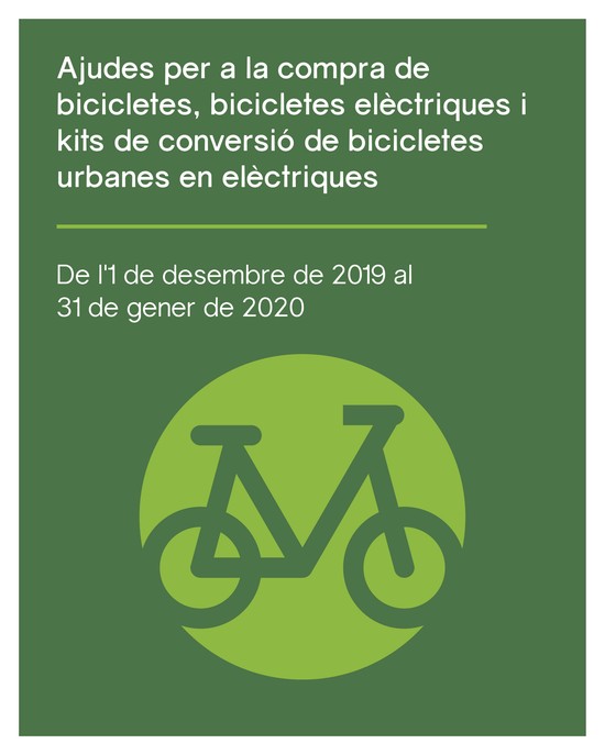 Bases ajudes per a compra de bicicletes, bicicletes elctriques i kits de conversi de bicicletes urbanes en elctriques 2019