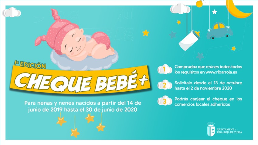 Riba-roja lanza su Cheque Beb + con 350 euros para las familias