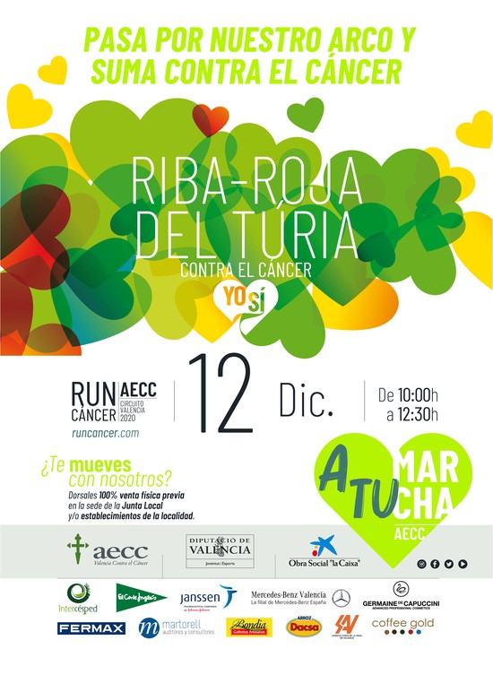 Riba-roja se suma a la iniciativa RunCncer con una marcha solidaria el prximo 12 de diciembre