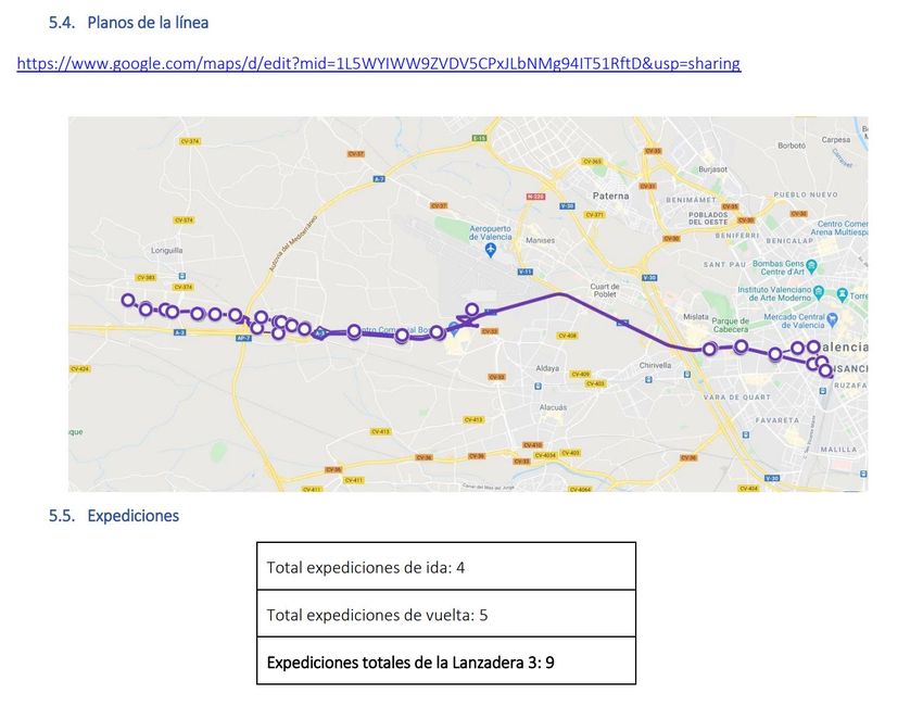 El �rea industrial de Riba-roja estar� conectada a partir de enero con bus a trav�s del servicio lanzadera que unir� Valencia con los pol�gonos de La Reva y l'Oliveral