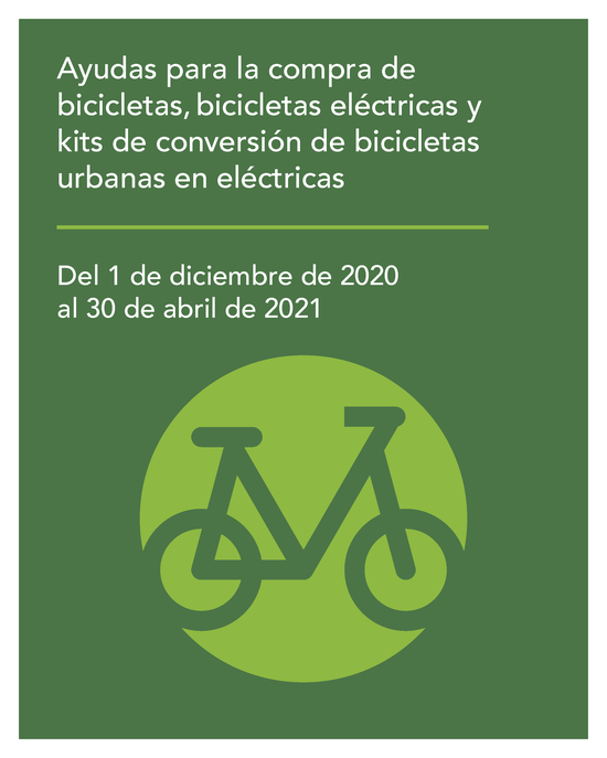 Ajudes per a la compra de bicicletes, bicicletes elctriques i kits de conversi de bicicletes urbanes en elctriques 2021