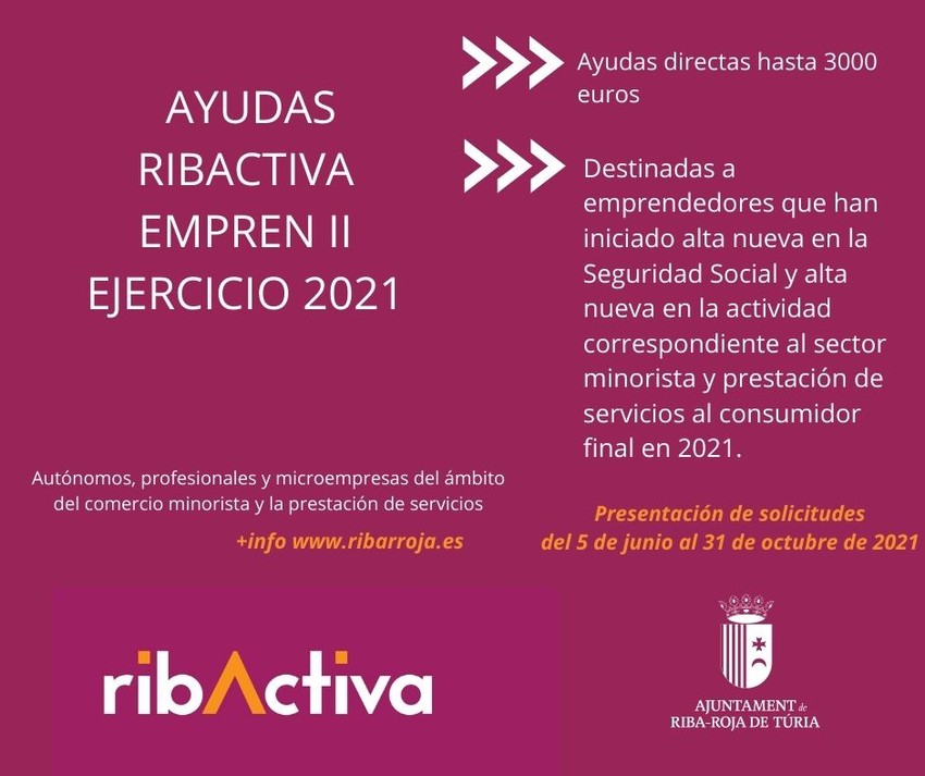 Solicitud de subvencin RIBACTIVA EMPREN 2021