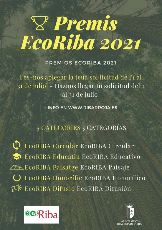 Riba-roja premia las iniciativas medioambientales con los Premios EcoRiba 2021