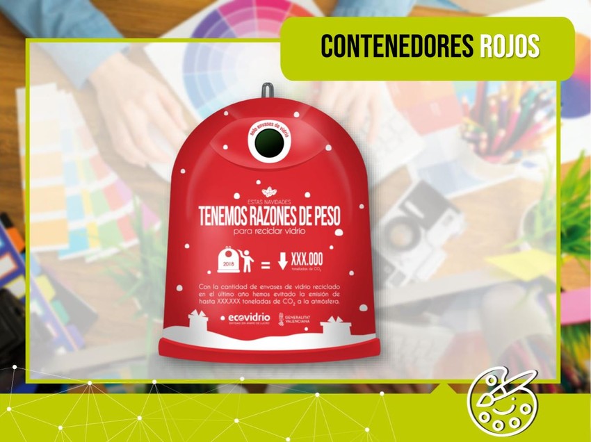 Tenim Raons de pes arriba a Riba-roja per a promoure el reciclatge d'envasos de vidre durant el Nadal