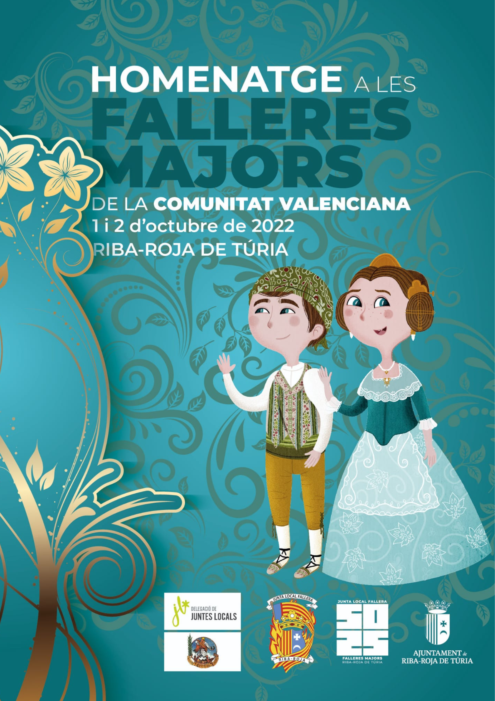 Riba-roja acogerá el homenaje a las Falleras Mayores 2022 de la Comunitat Valenciana los próximos 1 y 2 de octubre