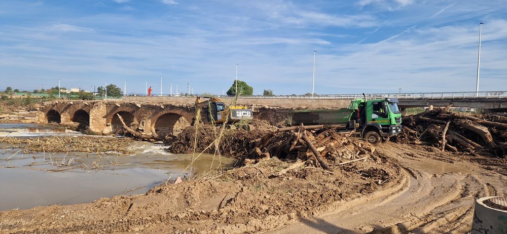 Riba-roja de Tria reconstruir el 'Pont Vell' del siglo XVI destruido por la DANA que serva para comunicar el casco urbano con los campos de cultivo del rea norte del trmino municipal