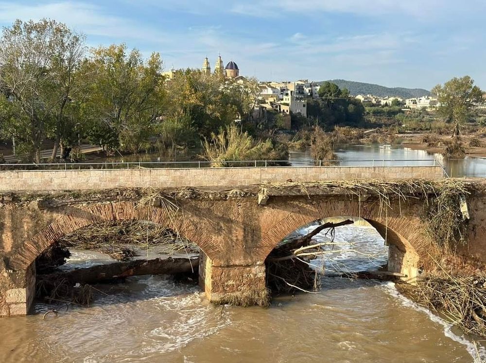 Riba-roja de Tria reconstruir el 'Pont Vell' del siglo XVI destruido por la DANA que serva para comunicar el casco urbano con los campos de cultivo del rea norte del trmino municipal