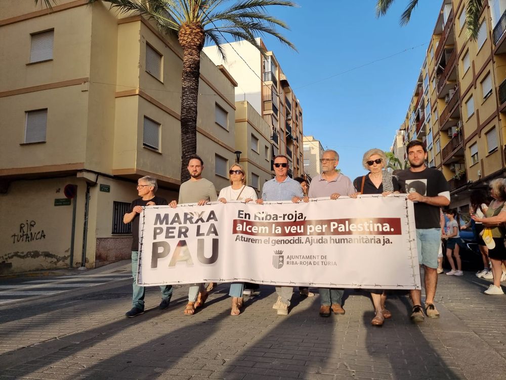 Riba-roja diu prou a la barbrie israeliana a Gaza