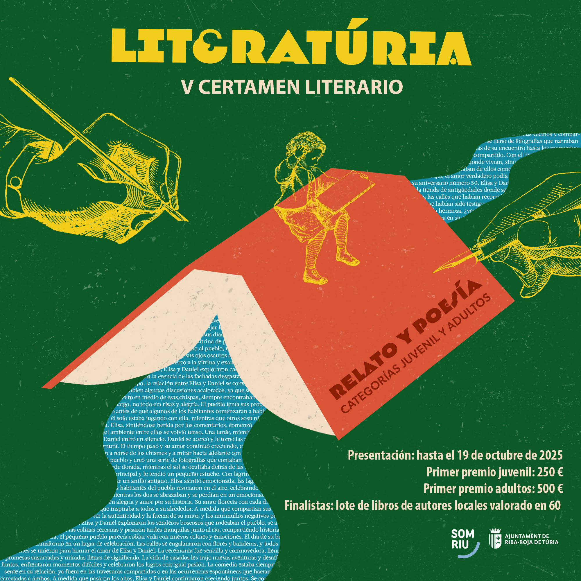 Riba-roja convoca el V Certamen Literari LiteraTria.