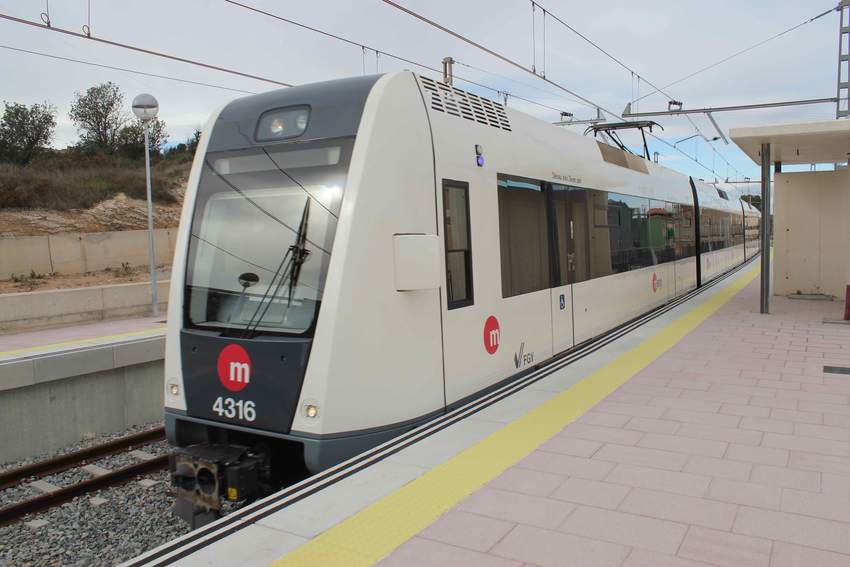 Pruebas del metro en Ribarroja del Turia