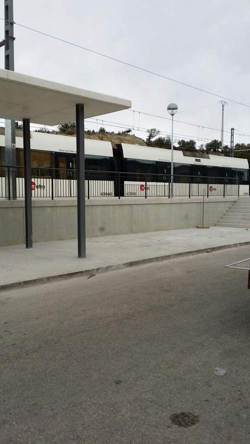 Pruebas del metro en Ribarroja del Turia