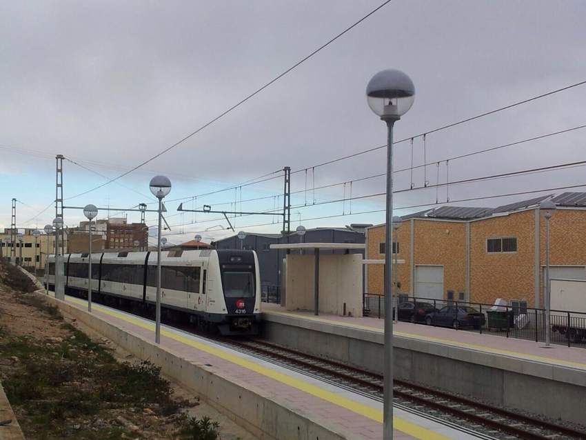 Pruebas del metro en Ribarroja del Turia