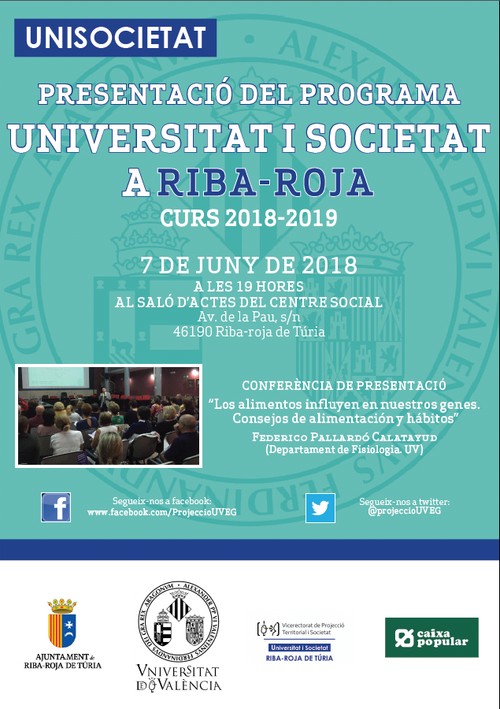 Programa Universitat i Societat a Riba-roja de Tria curs 2018-2019