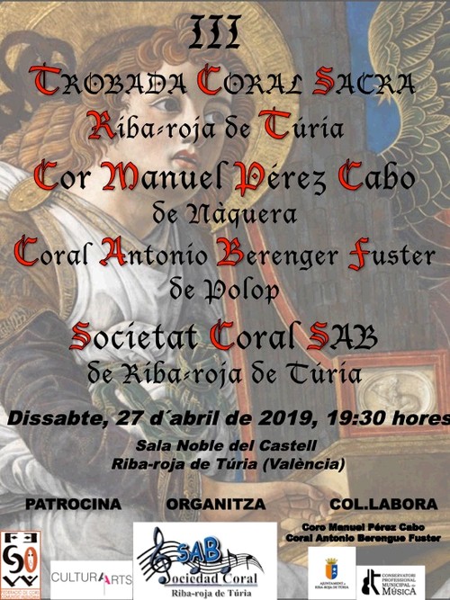 Concerts d'abril 2019 de la Societat Coral SAB de Riba-roja de Tria